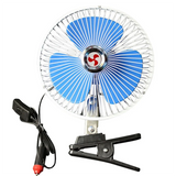 For Car Portable 8 Inch 12V Cooling Fan Small Auto Fan With Clip Summer 180° Sway Low Noise Air Cooler For Car Truck