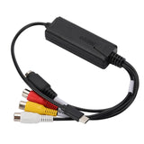 USB Type C to RCA Cable Adapter Converter Audio Video Capture Card Adapter PC Cables for TV DVD VHS Capture Device