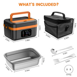 A98I-Cordless Electric Lunch Box,Rechargeable Self-Heating Food Warmer With 8000Mah Battery,For Work/Travel/Car/Office