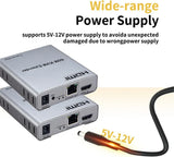 60M USB KVM HDMI Extender 1080P over CAT5e Cat6 RJ45 Ethernet Cable Audio Video Transmitter Receiver Signal Extension Converter