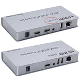 200M HDMI KVM Extender Over IP RJ45 Ethernet Cat5e Cat6 Cable Video Transmitter and Receiver Support Laptop USB Mouse Keyboard