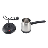 500ml Stainless Steel Electric Turkish Coffee Maker Pot with Long Removable Handle for Tea And Milk