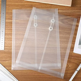 GW-A4 Size Clear Plastic Envelopes Set With String Closure, Expandable Files Document Folder, File Bag Kit For Office 24Pcs