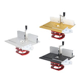 Table Top Router Lift with Top Plate Router Lifting Base Woodworking Slotting Trimming Chamfering