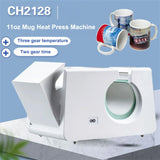 Automatic Mug Heat Press Machine 11oz Transfer Sublimation Portable Cup Presser 220V/110V One-Touch Button as Gifts for Birthday