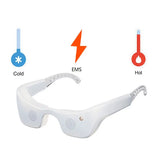 7 Colors Under Eye Red Light Therapy Cold and Hot Anti aging Eye Beauty Device with Low Frequency EMS Eyebag Remover
