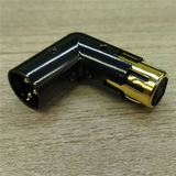 6Pcs 3Pin XLR Angle Adapter Adjustable Male To Female Right Angle XLR Adapter XLR 90 Degree Adapter