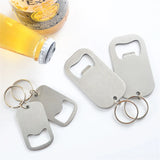 30pcs Stainless Steel Flat Bottle Opener Keychain Suitable for Beer Bottle Caps