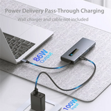 10-In-1 Type-C HUB 4K 60Hz USB C Hub Type C To Ethernet Port PD 100W USB 3.0 Hub SD/TF Card Slot For Laptop Tablet