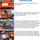 537286301 537286302 Chainsaw Clutch Cover For Husqvarna Rancher Plastic Direct Replacement Woodworking Equiment Accessory