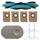Robot Vacuum Parts Set For CecotecConga 15090 16090 AI SpinArm Including Main Brush Side Brush Mop Cloth  3.3L Dust Bag