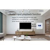 1 Piece Smart Home In Wall Volume Control With 20W X 2CH Amplifier Audio Plastic+Metal (Black)