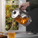 110V/220V Electric Kettle Automatic Steam Spray Teapot Multifunctional Glass Teapots Thermo Pot Household Boil Water Kettle 1.3L
