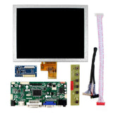 HD-MI DVI+VGA+Audio LCD Controller Driver Board With 8inch 1024x768 EJ080NA-04C LCD Screen