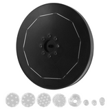 ABWG-21.5CM LED Solar Fountain Pump with 5000mAh Battery 6.5W 6 Nozzles Fountain Pump for Bird Bath Garden Water