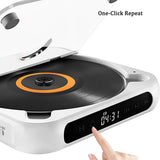 Portable CD Player with 5 Playback Modes Touchscreen BT Compatible Earphone Mini Music CD Walkman for Student Men Women