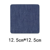 100pcs Denim Patches for Jean Clothing DIY Fabric Iron On Patches Appliques Repair Jeans Pants Elbow Knee Apparel