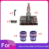 -For Dyson Omni-Glide SV19 Robot Vacuum Replacement Soft Replacement Soft Roller Cleaner Head Double Roller Brush