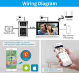 New 9 inch WIFI Video Doorbell Tuya Intercom System Waterproof Outdoor 1080P Door Phone Camera With ID Card Password APP Unlock