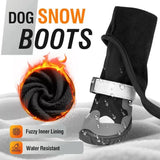 2025 New Cold Weathers Dog Boot Extended Height Fleece Lining Mudproof Tractions