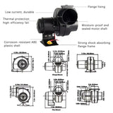 Snail-tySnail-Type High-Air Volume Fan High-Efficiency Exhaust Fan 12V24V DC Fan Real Estate Yacht Fan Low Noise
