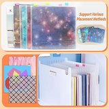 GW-12Piece Scrapbook Paper Storage Box For 30.48 X 30.45 Cm Papers With 60 Adhesive Index Tabs Waterproof Single Top Load