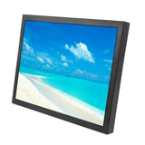 15inch 1024x768 Industrial LCD Monitor VGA DVI Input Port Black Metal Case