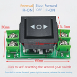 0-120V Motor Controller Switch Motor Forward And Reverse Switch 0-20A Forward/Stop/Reverse Two/Three Gear Motor Control Module