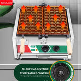 XEOLEO  36 Holes Egg Bubble Waffle Maker 1800W Electric Mini Date Bean Pastry Waffle Machine Castella Sponge Waffle Cake Machine