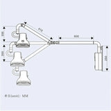 21W LED 7 Holes Hanging Operating Auxiliary Lamp Wall Mounted Medical Veterinary Examination Surgical Light with CE ISO