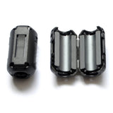 5PCS 3.5MM High Frequency Black Plastic Clip Soft Ferrite Core  Nickel Zinc Anti-interference