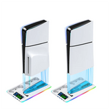 Game Cooling Stand For Sony PS5 Slim Pro Console Support Base Holder Cooler Fan RGB Gaming Accessories