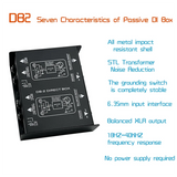 Professional Audio Possive DI Box DB2 2 Channel Guitar Bass DIRECT Box Active Audio Converter