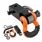 3/4 Carbon Steel Trailer Arm Broken 20.5T Solid Square Mouth Trailer Hook Buckle 4.75T Off-road Trailer Modification Part