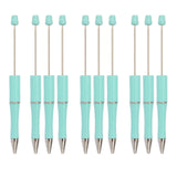 10 Pieces Bead Ballpoint Pens Cute Black Ink School Writing Supplies Beadable Pens for Drawing Office Teacher Students Classroom