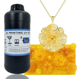 High Quality Liquid Casting Wax Resins Yellow Color Jewelry 3D Printer Castable Resins for LCD/DLP/SLA Printer 500g/1000g