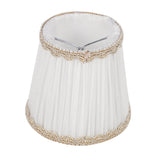 Chandelier Shades,ONLY For Candle Bulbs,Clip-On Fitter Lamp Shades,Set Of 6, White