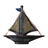 Miniature Sailing Boat Decorative Sailing Boat Model Miniature Reusable Nautical Home Decor Fishing Boat Ornament For Party