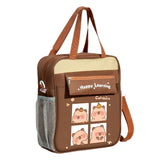 Multifunctional Capybara Crossbody Bag Multiple Pockets Large Capacity Books Bag Handbag Students
