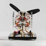 4-Coil High-Speed Silent Fan Model – Dual Driver Board Brushless Motor DIY Science Toy