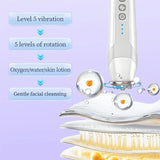 LED Vibrating Cleanser Deep Facial Cleansing Skin Beauty Equipment Electric Cleansers Massager Woman Wash Face Cleaning Tool