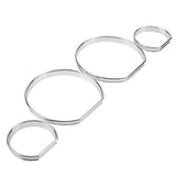 4Pcs Car Front Dashboard Decoration Frame Dial Ring Trim Auto Front Cover for BMW E46 Replacement Accessories