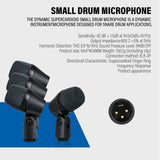 small military drum Series Cardioid Instrument Wired Drum Microphone with Clip Arm Mount for Professional recording mic