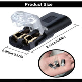 50Pcs Electric Wire Connector 2-Pin Dual-Wire Low-Voltage Quick-Connect Plug With Locking LED Light Strip Universal Compact Wire