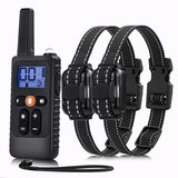 Rechargeable Waterproof Dog Training Collar 800M Remote Control 4 Modes Beep Vibration Shock LED Light Electronic Pet Trainer