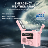 Multifunctional Solar Hand Crank Radio Portable AM/FM/NOAA Radio Bluetooth Speaker With LED Reading Lamp For Outdoor