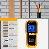 5in1 Stud Finder Wall Scanner Detector Multifunction Wall Scanner for AC Cable Wires Wood Metal Pipe Electronic Measuring Tools