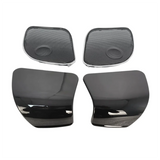 Inner Fairing Glove Box Door Black Mesh W/Chrome Outer Grill Speaker Grill Covers