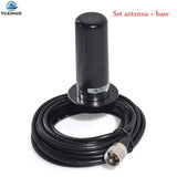 9cm Small Steel Gun Antenna PL-259 Magnetic Base External Mobile Car Radio Antenna 144/430MHz UHF/VHF Dual Band Antenna Aerial