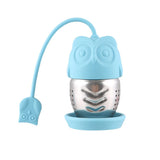 10pcs Tea Infusers Stainless Steel Owl Loose Leaf Tea Ball Strainers